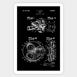 Movie Camera Patent Patent / vintage camera blueprint Sticker